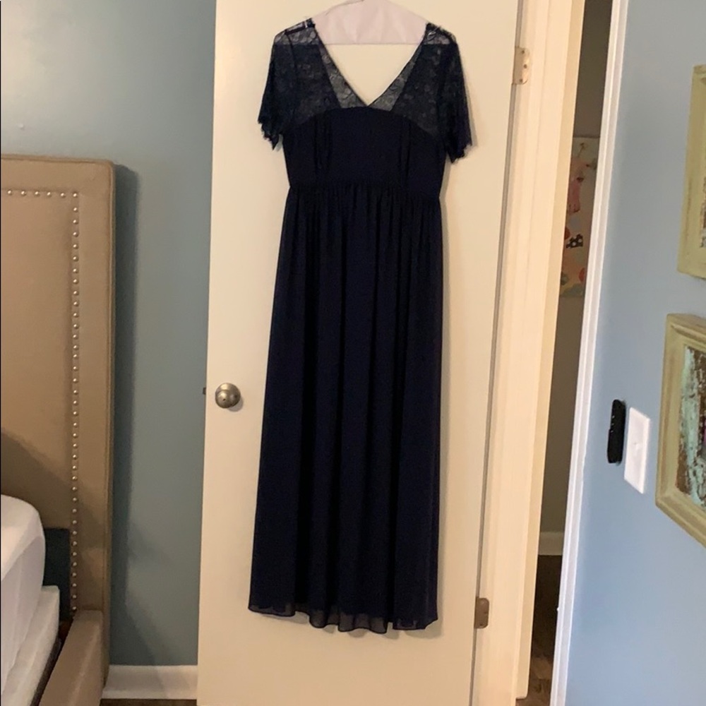 Navy Maternity formal dress